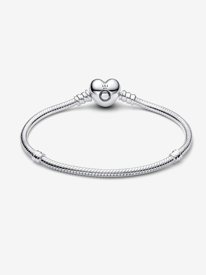 Pandora Bracciale Moments Maglia Snake con Chiusura a Cuore - EmporiaProfumi