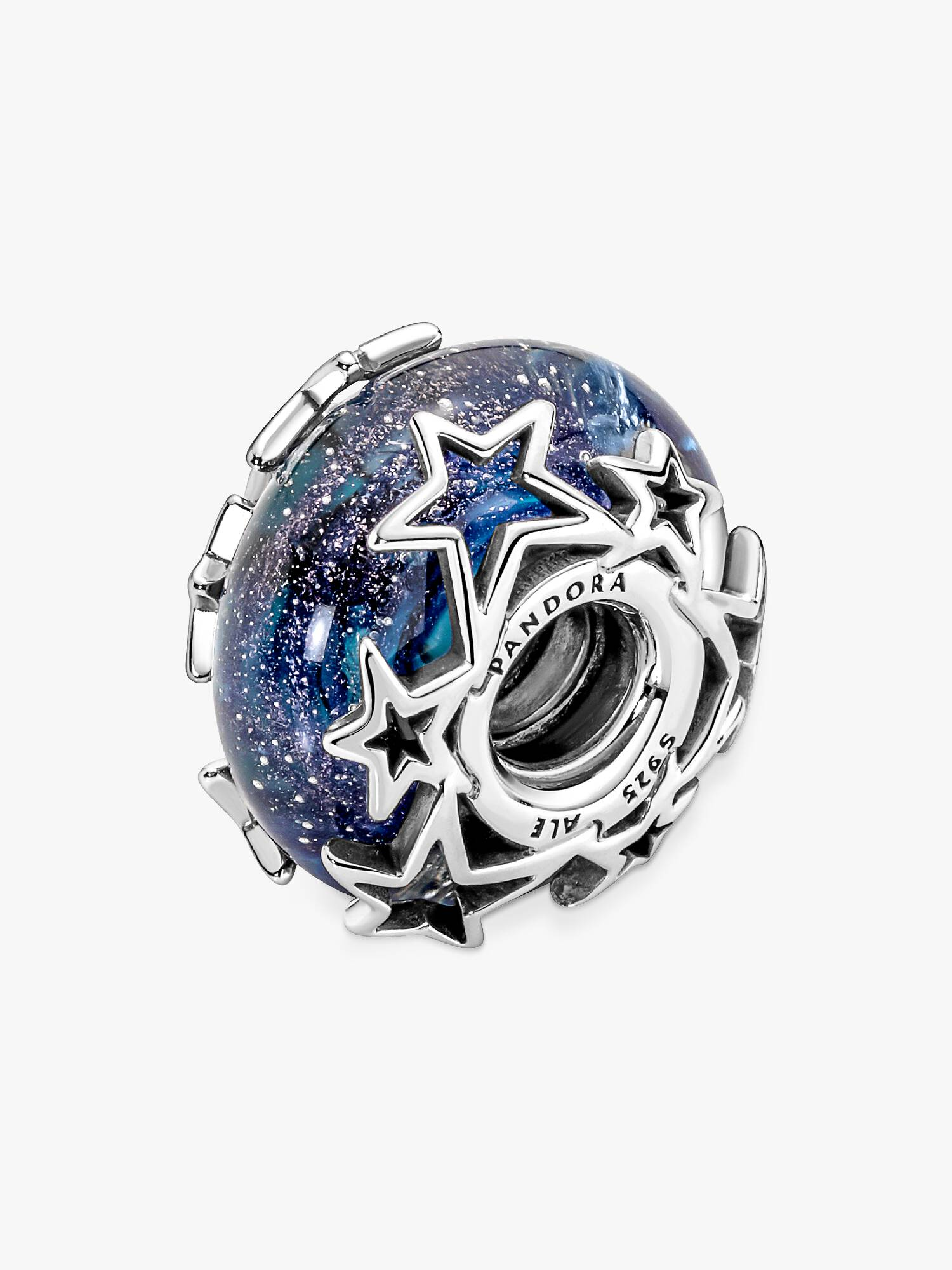 Pandora Charm Vetro di Murano Blu con Stelle (Cod. 790015C00)
